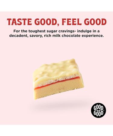 GOOD GOOD Krunchy Keto Bar Raspberry Cheesecake - High Fiber Low Carb Protein Bar (15x35g) - No Added Sugar - Diabetic & Sugar Intolerant Friendly - Buy Online on GoSupps.com