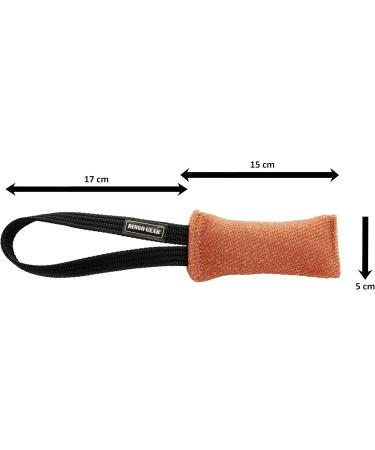 Dingo Gear Cotton Nylon Bite Sausage for Dog Training | IGP IPO Obedience & Protection | 15x5 cm - Orange - Buy Online on GoSupps.com