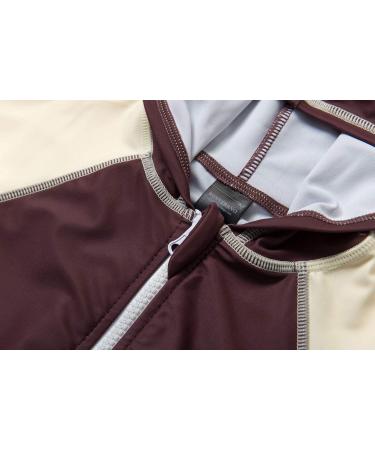 Bonverano Baby Boys Swimsuit | UPF 50+ Sun Protection | Full-Zip Hoodie | 3-6 Months Brown - Buy Online on GoSupps.com