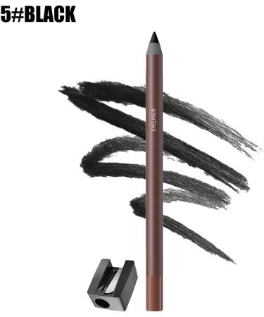 Eye Pencil - Gel Eye Makeup Pencil with Sharpener | Long-Lasting Waterproof Smudge-Proof Smooth Eyeliner for Women - Buy Online on GoSupps.com