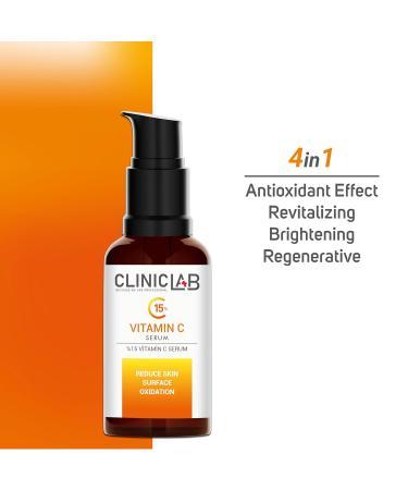 15% Vitamin C Glow Serum - Skin Brightening Dark Spot Face Serum for Women | 1.01fl oz - Shop Now - Buy Online on GoSupps.com