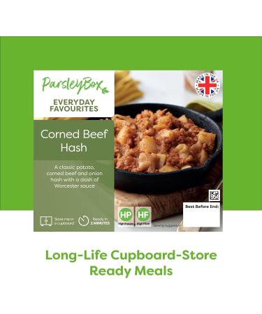 Nutritionally Balanced Ready Meal Variety Box - Parsley Box Microwavable Long-Life Cupboard-Store Ready Meals (7 Meals) - Buy Online on GoSupps.com