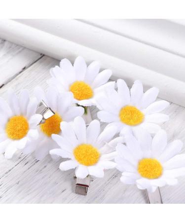 Lurrose 10pcs Daisy Hair Clips - Cute Small Flower Barrettes for Girls and Ladies - Buy Online on GoSupps.com