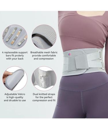 Back Braces for Lower Back Pain - Support Belt for Herniated Disc & Sciatica | Breathable Lumbar Support for Men & Women - Buy Online on GoSupps.com