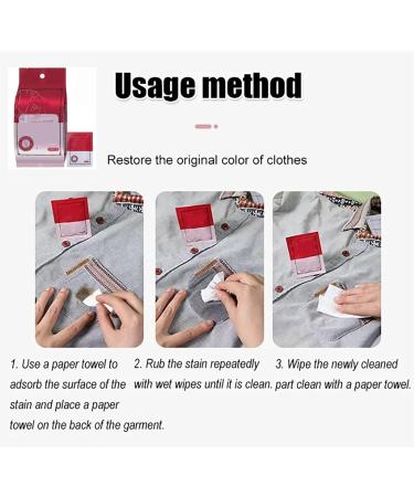 Stain Removal Wet Wipes Clothing Stain Removal Wet Wipes 20pcs Clothes Stain Removal Wipes Oil Stain Removal For Clothes (2pcs) - Buy Online on GoSupps.com