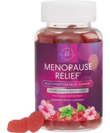 Menopause Relief Gummies - Complete Menopause Supplements for Women with Hormone Support for Night Sweats & Hot Flashes Relief & More Non-GMO & Gluten-Free Ingredients 30 Servings - 60 Gummies