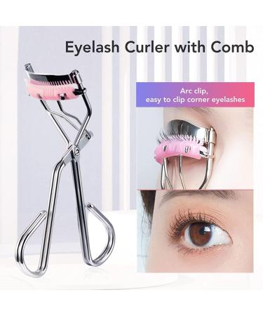 Classic Eyelash Curler with Comb - Wide Angle Fit, Portable Beauty Tool for Daily Makeup - Buy Online on GoSupps.com