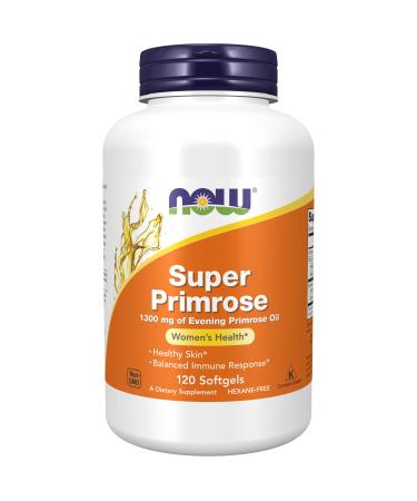 Now Foods Super Primrose Evening Primrose Oil 1300 mg 120 Softgels