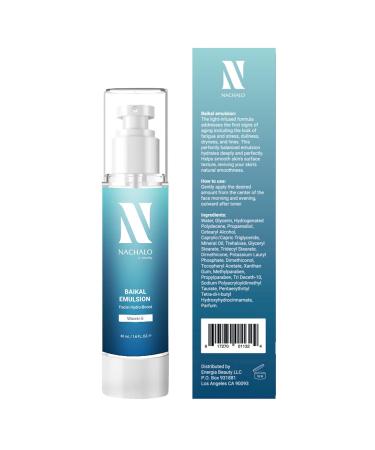Sensitive Skin Hydrating Face Moisturizer | Baikal Water & Vitamin E | Non-Sticky Vegan Anti-Redness Emulsion for All Skin Types | 48mL - Buy Online on GoSupps.com