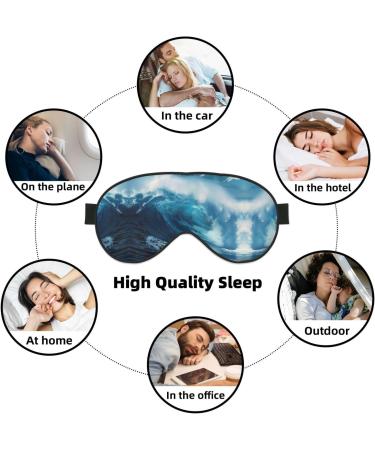 SSIMOO Big Ocean Wave Eye Mask | Ultra-Soft Light-Blocking for Optimal Comfort & Sleep | International Shipping Available - Buy Online on GoSupps.com