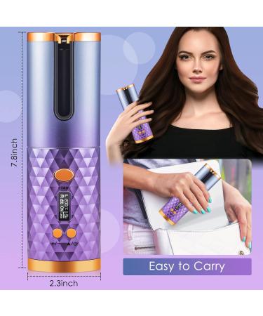 Automatic Curling Iron - Cordless Hair Curler with 6 Temp Settings Auto Shut Off & Fast Heat for Wavy Hair - Portable 2" Ceramic Wand - Buy Online on GoSupps.com