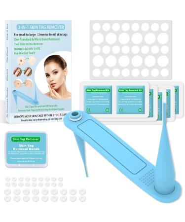 2-IN-1 Skin Tag Removal Kit - Safe for Small to Large (2mm - 8.5mm) Skin Tags for Most Body
