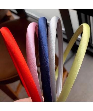 20 Pieces Satin Headbands Candy-Colored Cloth Headbands Thickened Headbands DIY Headband Materials Hair Accessories Suitable for Happy Parties Performances (20 Colors) - Buy Online on GoSupps.com