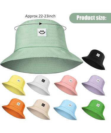 Smiling Face Bucket Hat | Cute Beach Sun Hat for Women & Men | Assorted Colors - Buy Online on GoSupps.com