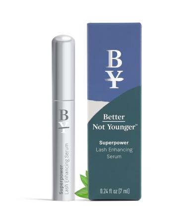 Better Not Younger Superpower Lash Serum (7ml) Lash Conditioner with Peptides  Vitamins & Nutrients - Lash Enhancing Serum for Thicker  Fuller and Longer Lashes - Cruelty-Free Eyelash Serum