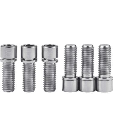 Wanyifa M8 x 20mm Titanium Ti Bolt with Washer for BMX Bicycle Stem - Pack of 6 | Lightweight and Durable Titanium Bolts - Buy Online on GoSupps.com