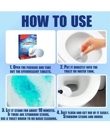 Toilet Bowl Cleaner Toilet Bowl Cleaning Tablets Tablets Toilet Freshener Toilet Bowl Cleaner Toilet Limescale Remover Strong Toilet Tablets Deep Cleaning Foam Action Tabs 12pcs - Buy Online on GoSupps.com