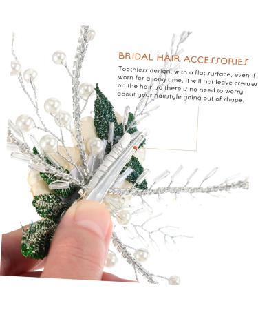 HAPINARY Bridal Headpiece Hair Clips Wedding Hair Accessories Tiara Hair Barrettes Gold Hair Accessories Hair Pin Bridal Hair Accessories for Wedding Bridesmaid Hair Accessories Cloth - Buy Online on GoSupps.com