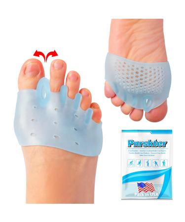 Toe Spacers & Metatarsal Pads (6PCS) Breathable Ball of Foot Cushions Gel Toe Separator Relief Foot and Bunion Pain Plantar Fasciitis Mortons Neuroma Blisters Diabetic Feet Hammer Toe