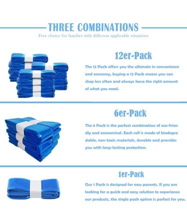 HUPIRCT 6 Series Pack Diaper Pail Cassettes | Superior Sealing & Toughness | Compatible with All Diapers & Cat Lines - International Shipping Available - Buy Online on GoSupps.com