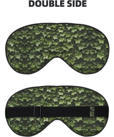 Floral Swirls Ivy Print Unisex Sleep Eye Mask | Soft Comfortable Eye Shade for Travel Yoga & Shift Work - Buy Online on GoSupps.com