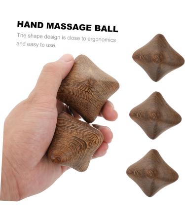 FOMIYES 6 STK Wenge Health Ball - Finger Training & Pain Relief Stress Reducing Gymnastics Balls - Mahogany Handball Toy D cor (7x7x7cm Set of 3) - Buy Online on GoSupps.com