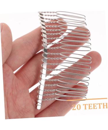 SKISUNO 20 Wedding Veil Comb Bride Headpieces for Wedding Wire Hairpins Hair for Women Black Metal Veil Hair Comb Hair Accessories for Women Wedding Bridal Veil Miss French Wide Tooth Comb - Buy Online on GoSupps.com