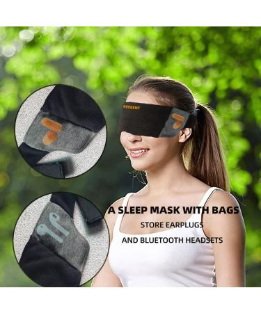 REEBENT Sleep Mask with Veil | 2 Storage Cases | 100% Light Blocking Cotton Eye Blinder | Ideal for Gift, Travel, Yoga | Best Sleeping Mask for Women and Men - Buy Online on GoSupps.com