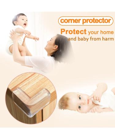 8 Pack L Shape Corner Guards - Baby Proof Furniture Safety Bumpers - Buy Online on GoSupps.com