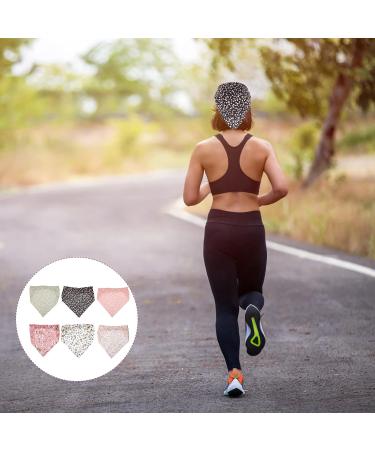 Beavorty 6Pcs Floral Elastic Hair Scarves - Boho Triangle Headband for Women | Ideal for Running Yoga & Beach Mixed Colors - Buy Online on GoSupps.com