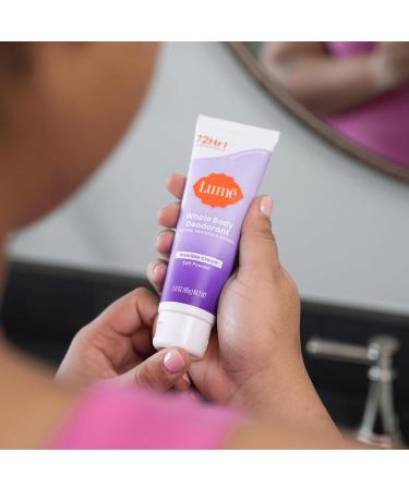 Lume Whole Body Deodorant - Invisible Cream Tube - 72 Hour Odor Control - Aluminum Free Baking Soda Free Skin Safe - 3.0 ounce (Soft Powder) Soft Powder 3 Ounce (Pack of 1) - Buy Online on GoSupps.com