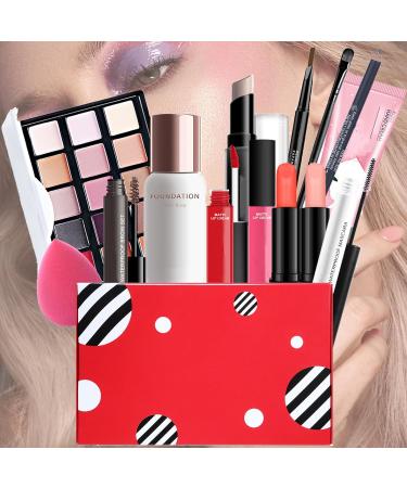 15 Colors All In One Makeup Kit for Beginners & Pros - Eyeshadow, Lip Gloss, Foundation, Eyebrow Pencil | Makeup Gift Set for Women - Buy Online on GoSupps.com