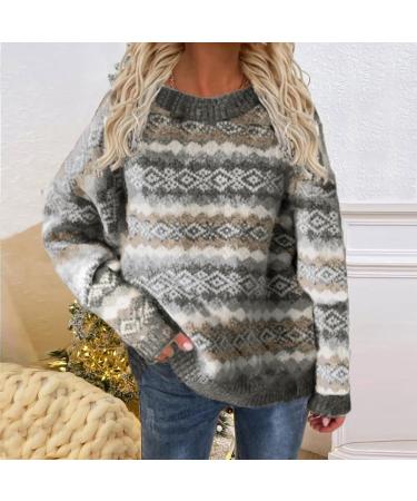 Knitted Christmas Sweater for Women - Best Friend Gift | Black Turtleneck | XXL Gray | Festive Holiday Apparel - Buy Online on GoSupps.com