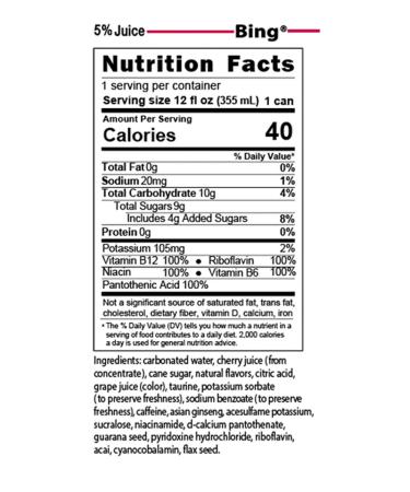Bing Cherry Beverage - 12 Fl Oz (Pack of 24) | Bing Beverage Company - Buy Online on GoSupps.com