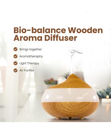 Dr. Botanicals Bio-Balance Aromatherapy Diffuser 130ml - 7 Color Lights, 2 Mist Modes - Whisper Quiet Air Purifier with Light Therapy - Buy Online on GoSupps.com