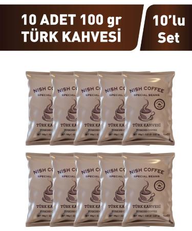 Nish Turkish Coffee Set Of 10 (10 x 100 gm) - Buy Online on GoSupps.com