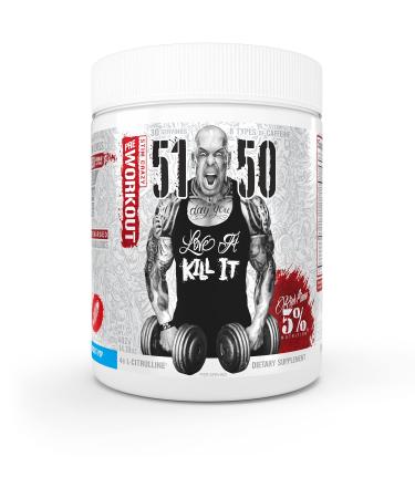 Rich Piana 5% Nutrition 5150 High Stim Pre-Workout Powder | Extreme Energy, Focus, Pumps & Endurance | 400 mg Caffeine, Citrulline, Beta Alanine, N-Acetyl L-Tyrosine | 30 Srvgs (Rocket Pop)