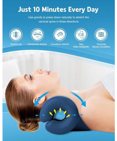 Genetic Relaxation Pillow - Portable Cervical Traction Device for Neck & Shoulder Pain Relief | International Shipping - Buy Online on GoSupps.com
