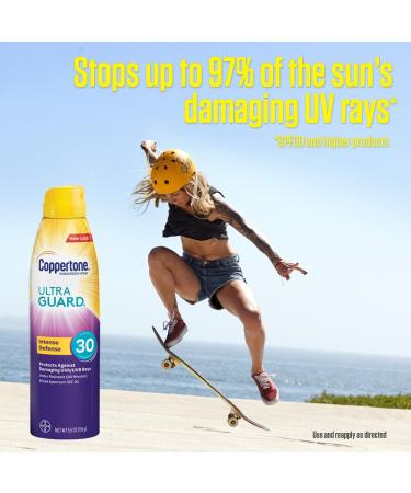 Coppertone ULTRA GUARD SPF 30 Continuous Spray Sunscreen (5.5 oz) - Pack of 1 - Buy Online on GoSupps.com