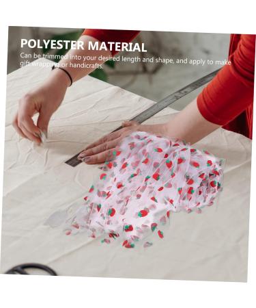 NUOBESTY Sequin Design Strawberry Table Diiy Headdress Accessory Trim Craft Runner Wedding Tutu Glitter 500X150cm White - Buy Online on GoSupps.com