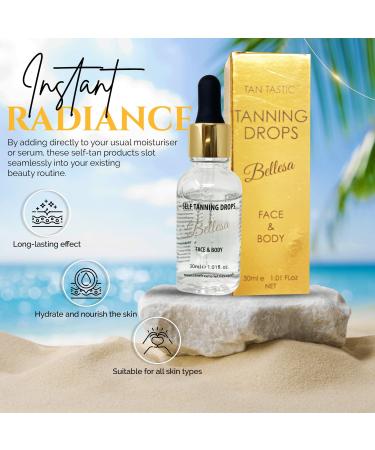Glamza Pro Tanning Drops Dark Sunbed Tan Cream Lotion Bottle Mit Gradual No Streaks Uk - Buy Online on GoSupps.com
