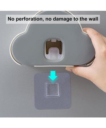 Toothpaste Squeezer Cartoon Toothpaste Holder Wall Mount No Hole Required Grey for Bathroom Orange-White - Buy Online on GoSupps.com