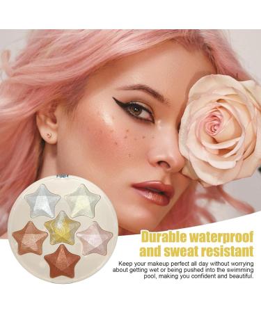 Cheek Highlighter - Waterproof Long-lasting Glitter Highlighter Contouring Highlighting Powder for Shopping Dating Traveling Home Working Gathering Xiaguang 01 - Buy Online on GoSupps.com