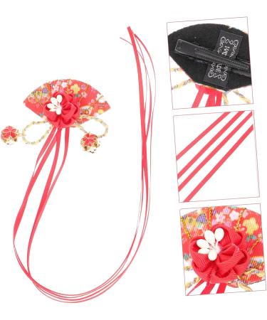 SOESFOUFU Children's Antique Hanfu Accessories Hairpin Set Fringe Trim Bridal Hair Accessories for Women Girls Accessories Hair Decorations Cherry Blossoms Women's Cloth Headgear - Buy Online on GoSupps.com