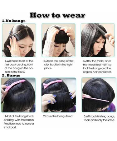 Bangs Hair Clip Synthetic Fake Blunt Air Bangs Clip in Hair Extensions Clip in French Bangs Straight Fringe False Hairpiece for Women Bangs Clip in Hair(Color:4A) - Buy Online on GoSupps.com