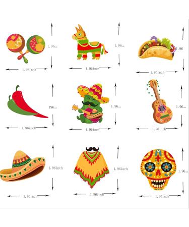 36pcs Mexican Feliz Cumplea os Cactus Happy Birthday Cupcake Toppers Dessert Muffin Food Picks Taco Mexican Cinco De Mayo Theme Fiesta Chilli Sombrero Cupcake Party Supplies - Buy Online on GoSupps.com