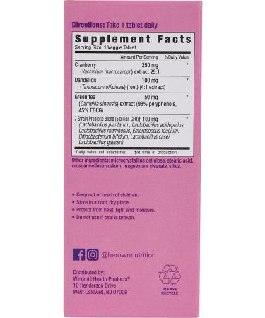 UTI Relief Probiotic Supplement - pH Balance, Vaginal Flora Support, Urinary Health - 30 Capsules, Vegan & Gluten-Free - Buy Online on GoSupps.com