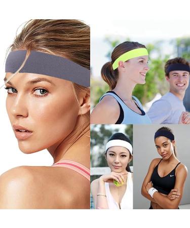 YMHPRIDE 18-Piece Colorful Sports Yoga Headbands - Stretchy Cotton Hairbands for Girls & Women | Perfect for Fitness & Fashion - Buy Online on GoSupps.com