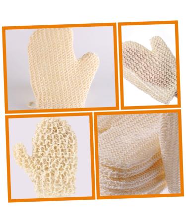 FRCOLOR 2pcs Sisal Braided Shower Gloves - Exfoliating Scrubber Sponges & Bath Mittens for Body Care - Buy Online on GoSupps.com