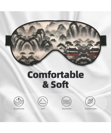 Buy Landscape Painting Print Eye Mask - Ultra-Soft Light-Blocking for Comfort & Restful Sleep | International Shipping - Buy Online on GoSupps.com